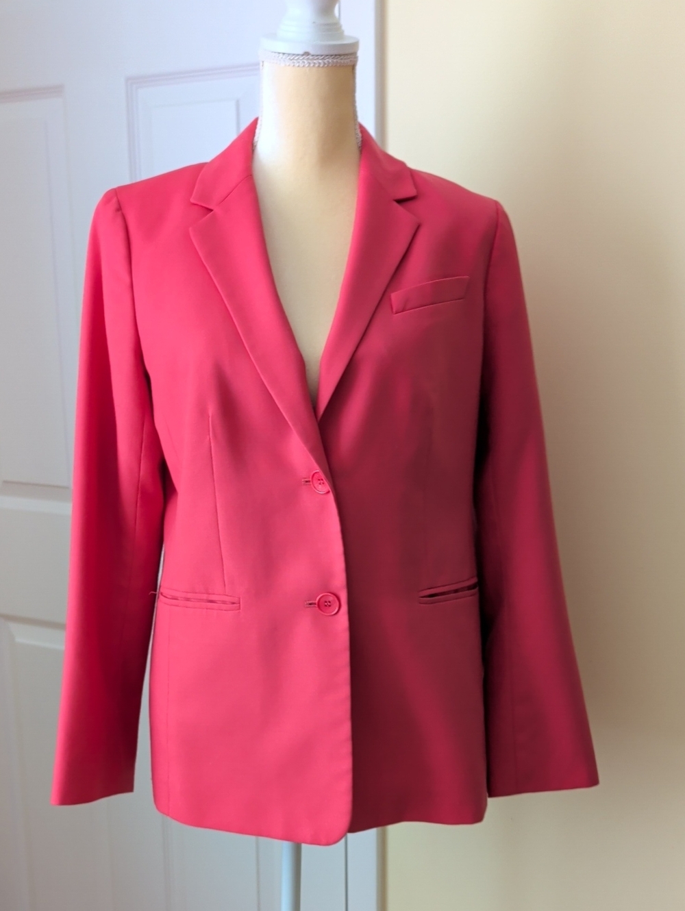 Talbots Pink Tailored Single-Breasted Blazer